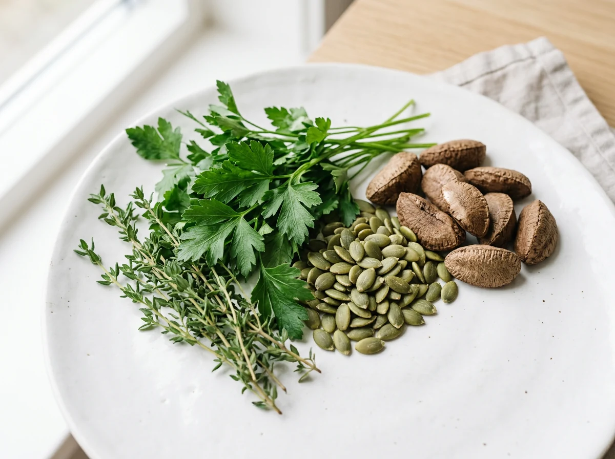 Selen, zink och örter - naturliga ingredienser för mäns energi och välbefinnande